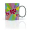 Toynk 2020 Sidewalk Chalk Inspired Mosaic Heart Ceramic Coffee Mug | Holds 16 Ounces - 2 of 4