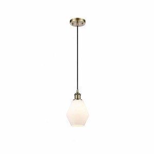 Cindyrella - 1 Light Cord Hung Mini Pendant In Industrial Style-10 Inches Tall and 6 Inches Wide - 1 of 1