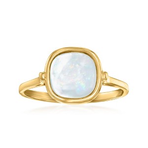 Ross-Simons Italian Mother-Of-Pearl Ring in 14kt Yellow Gold - 1 of 4