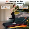 FIONECA Walking Pad Treadmill with 10¡ã Incline ¨C 3HP, Remote Control, LED Display, 264 lbs Capacity - 2 of 4