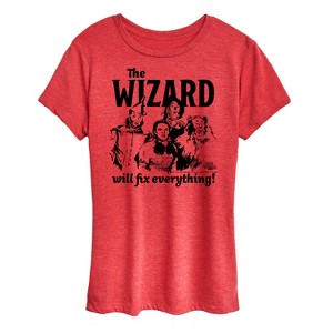 Women's - Wizard of Oz - The Wizard Will Fix Everything Short Sleeve Graphic T-Shirt - 1 of 4
