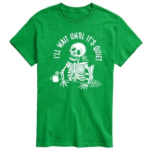 Men's - Instant Message - I'Ll Wait Skeleton Short Sleeve Graphic T-Shirt - 1 of 4