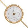 16"x13" Metal Clock with Acrylic Base Gold - Novogratz: Silent, Modern Design, Indoor Use - image 4 of 4