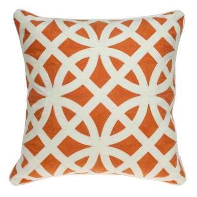 Parkland Collection,Chano Orange Throw Pillow