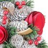 Northlight 10" Unlit Pine Cones with Berries and Flowers Artificial Christmas Wreath - 3 of 4