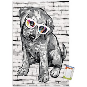 Trends International PD Moreno - Dog Glasses Unframed Wall Poster Prints - 1 of 4