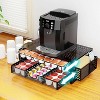 Simple Trending Coffee Pod Holder for K Cups, with 2 Tier Sliding Storage Drawer and Coffee Accessories Holder, Black - 2 of 4