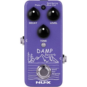 NUX NRV-3 Damp Reverb Effects Pedal  | Built- In Plate Reverb, Spring Reverb and Hall Reverb | Includes True-Bypass and Buffer-Bypass, Purple - 1 of 4