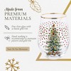 Spode Christmas Tree 19 Fl. Oz. Stemless Wineglass (Set of 4), Polka Dot - Elegant Tumblers & Decorative Wine Glasses for Holiday Entertaining - 4 of 4