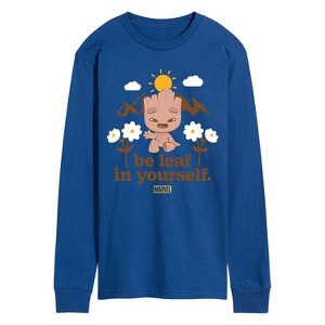 Men's - Marvel - Guardians of the Galaxy Be Leaf In Yourself Long Sleeve Graphic T-Shirt - 1 of 4