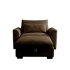 CAVINAS Couches for Living Room 51" Single Sofa Corduroy Upholstered 1 Seater Sofa Couch Lounge Chair with Pillows - 4 of 4