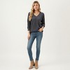 Anna-Kaci Women's V-Neck Long Sleeve Knit Top with Chest Pocket and Relaxed Fit - 4 of 4