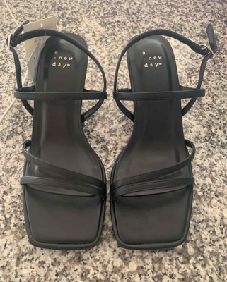 Women's Dottie Strappy Heels - A New Day™ Black 6.5 : Target