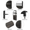 Corner Wine Rack, with Detachable Wine Rack, Bar Cabinet with Glass Holder, Small Sideboard and Buffet Cabinet with Mesh Door - 4 of 4