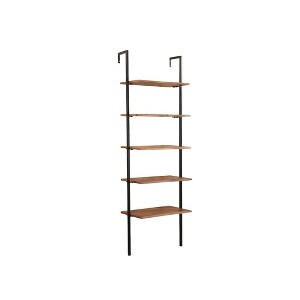 Taran Designs,Oren Live Edge Solid Wood Bookshelf - 1 of 4