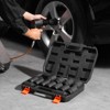VEVOR Axle Nut Impact Socket Set, 1/2" Drive Deep 6+12-Point 14-Piece Metric Spindle Nut Socket Set, CR-V Heat Treated Large Socket Set Black - 2 of 4
