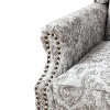 Theodor Armchair with Spindle Legs for Living Room and Bedroom Club Chair | ARTFUL LIVING DESIGN - 4 of 4
