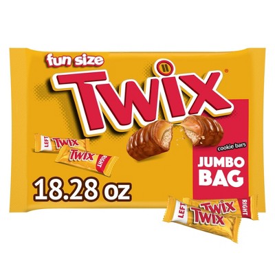 Twix Halloween Chocolate Caramel Cookie Bars Fun Size - 18.28oz