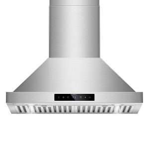 Hooure Pro Series Range Hood with Motion Sensor & Remote - 36 Inch, 1100 CFM, 4 Speed, Ducted/Ductless Convertible - 1 of 4