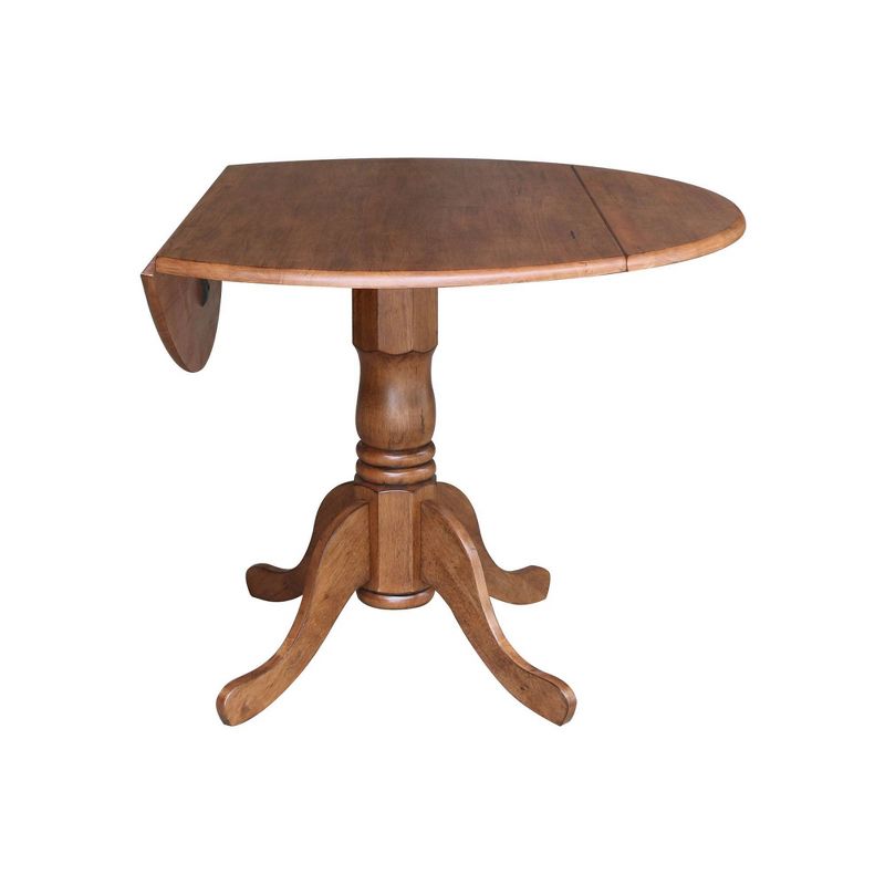 42" Mason Round Dual Drop Leaf Dining Table - International Concepts, 5 of 19