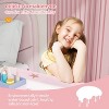 JOYMOR Kids Vanity 2-in-1, Tri-Folding Mirror, Large Drawer, Solid Wooden Legs, Age 4-9, Pink - 3 of 4