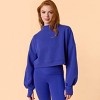 Blogilates Women's Marshmallow Mockneck Sweatshirt - 4 of 4
