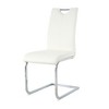 NicBex Modern Dining Chairs with Faux Leather Padded Seat,Armless Chairs with Chrome Metal Legs for Kitchen,Living Room - 4 of 4