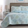 King Saltwater Reversible Quilt Set Blue - Laura Ashley : Target