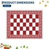 4x6 Christmas Area Rug, Washable Non Slip Holiday Carpet with Xmas Tree Reindeer Snowflake, Low Pile Accent Rug for Home - 2 of 4