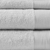 SEVOBAL Bath Towel and Washcloth Sets Luxurious Antimicrobial Cotton Tencel Blend Towel Set for Bathroom Use, Gray, 14.17"*10.24"*8.66" - 4 of 4