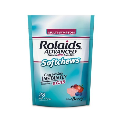 Rolaids Digestive Health Treatment Soft Chewable - Berry - 28ct