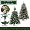 Casafield Pre-Lit Aspen Fir Artificial Christmas Tree with White & Multicolored LED Lights, Sturdy Stand - 3 of 4