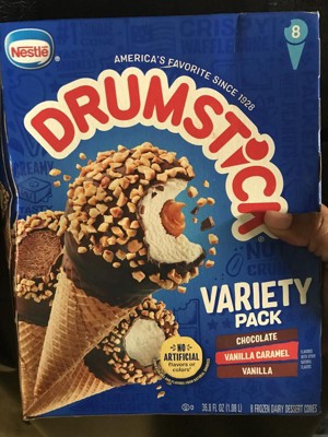 Nestle Drumstick Chocolate Mini Frozen Sundae Cones - 16.9oz/20ct : Target