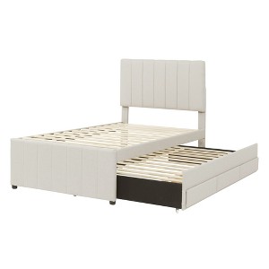 Daybed with Upholstered Storage Armrests & USB Port - Stylish & Convenient - 1 of 4