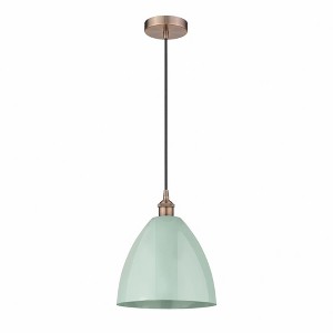 Plymouth Dome - 1 Light Cord Hung Mini Pendant In Industrial Style-14.75 Inches Tall and 12 Inches Wide - 1 of 1