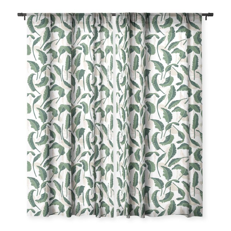 Marta Barragan Camarasa Simple tropical nature G Single Panel Sheer Window Curtain - Deny Designs, 3 of 7