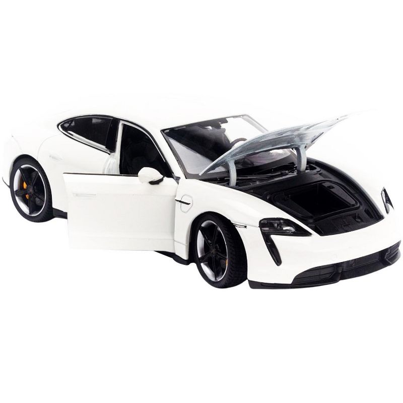 Porsche Taycan Turbo S White "NEX Models" 1/24 Diecast Model Car by Welly, 3 of 4