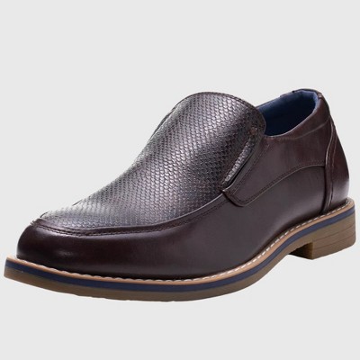 Alpine Swiss Carter Mens Slip On Loafers Snakeskin Dress Shoes