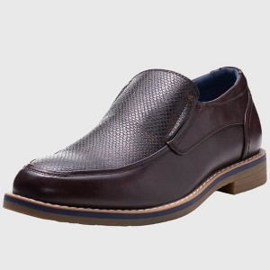 Alpine Swiss Carter Mens Slip On Loafers Snakeskin Dress Shoes - 1 of 4
