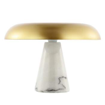 Vaughan 10 Inch Table Lamp - Brass Gold/White - Safavieh.