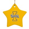 University of Idaho Primary Logo StarShaped Porcelain Holiday Christmas Tree Ornament  3.1" - 2 of 4