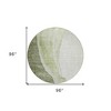 Olive Green And Beige Abstract Washable Indoor Outdoor Area Rug - 3 of 4