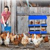 Chicken Nesting Box,Chicken Egg Laying Box with Compartments, Roll Away Eggs Laying Boxes, Nesting Boxes, indoor & Outdoor Use,Easy Egg Collection - 2 of 4