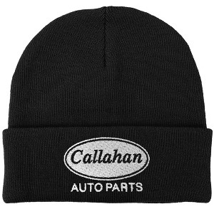 Tommy Boy Callahan Auto Parts Knit Beanie for Men and Women, Black - 1 of 4