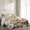 Bebejan Antique Flowers Ivory 100% Cotton 5-Piece Reversible Comforter Set - 2 of 4