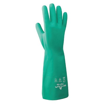 Showa  Chemical Resistant Gloves,12" L,M,PR 737-08