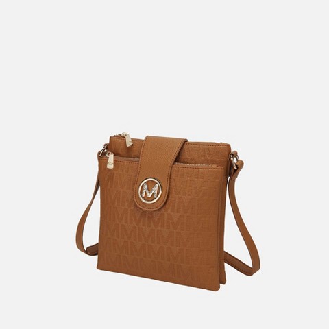 MKF Collection Marietta M Signature Women’s Handbag Crossbody Bag by Mia K - Tan