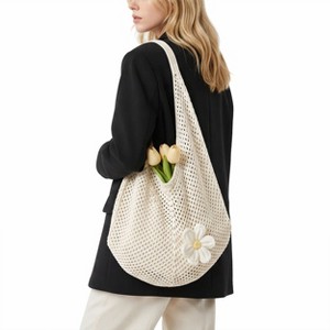 新品 アーバンリサーチ new basic ONION QUILTED DOWN Alilang Woven Crochet Hobo Shoulder Bag Lightweight Knit Slouchy