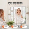 VEVOR Wall Mounted Makeup Mirror, 0.15" Thick, 36" x 36" Mirror with Aluminium Alloy Frame & Explosion-Proof Film, Silver - 3 of 4