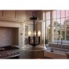 Urban Ambiance Luxury French Rustic Pendant Light,  17.125"H x 12.875"W,  Midnight Black Finish, UHP3821 - 2 of 4